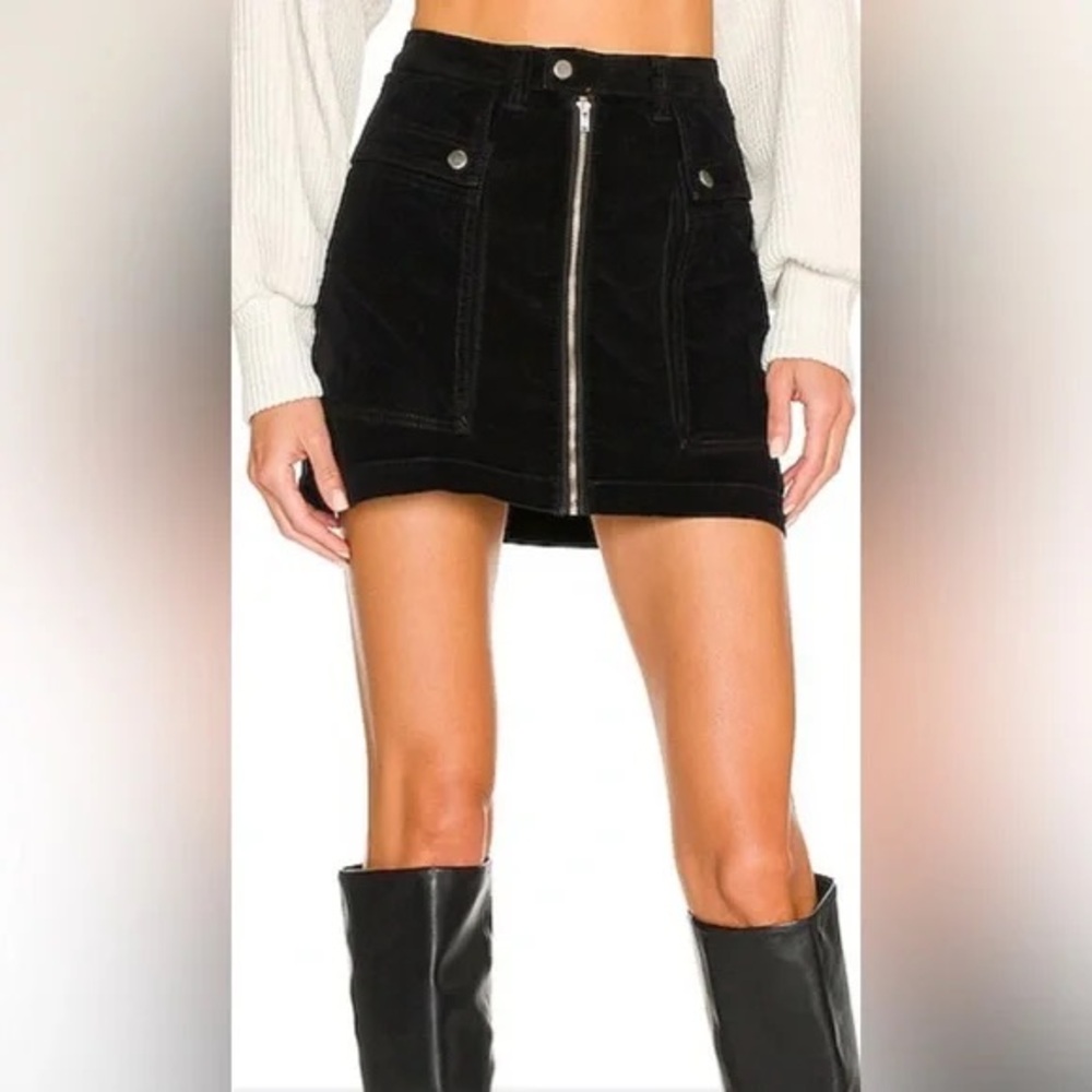 Free People X Revolve Zoe Cord Mini Skirt Size 12 BNWT